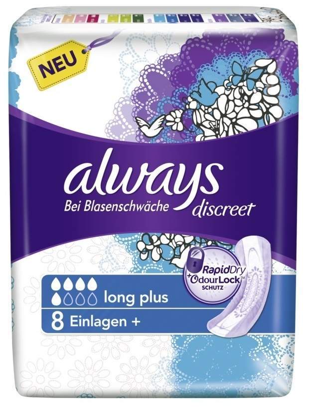 Always discreet Inkontinenz 8 Binden long plus