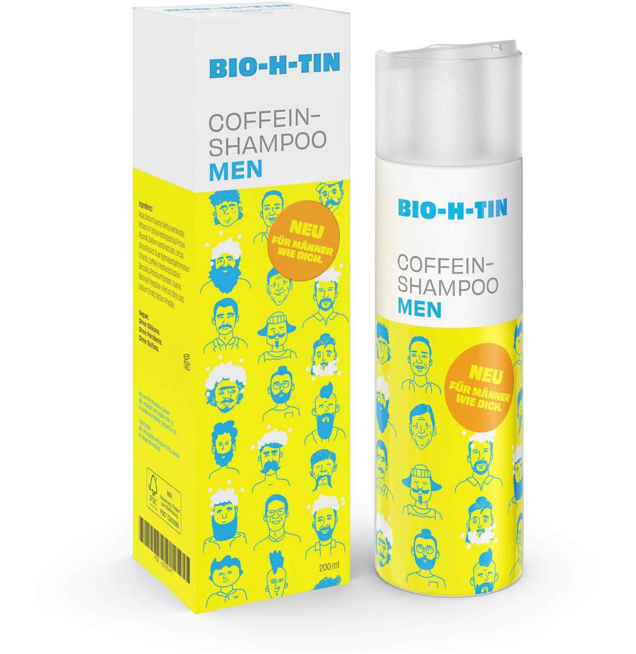 Bio-H-Tin Coffein-Shampoo Men 200 ml