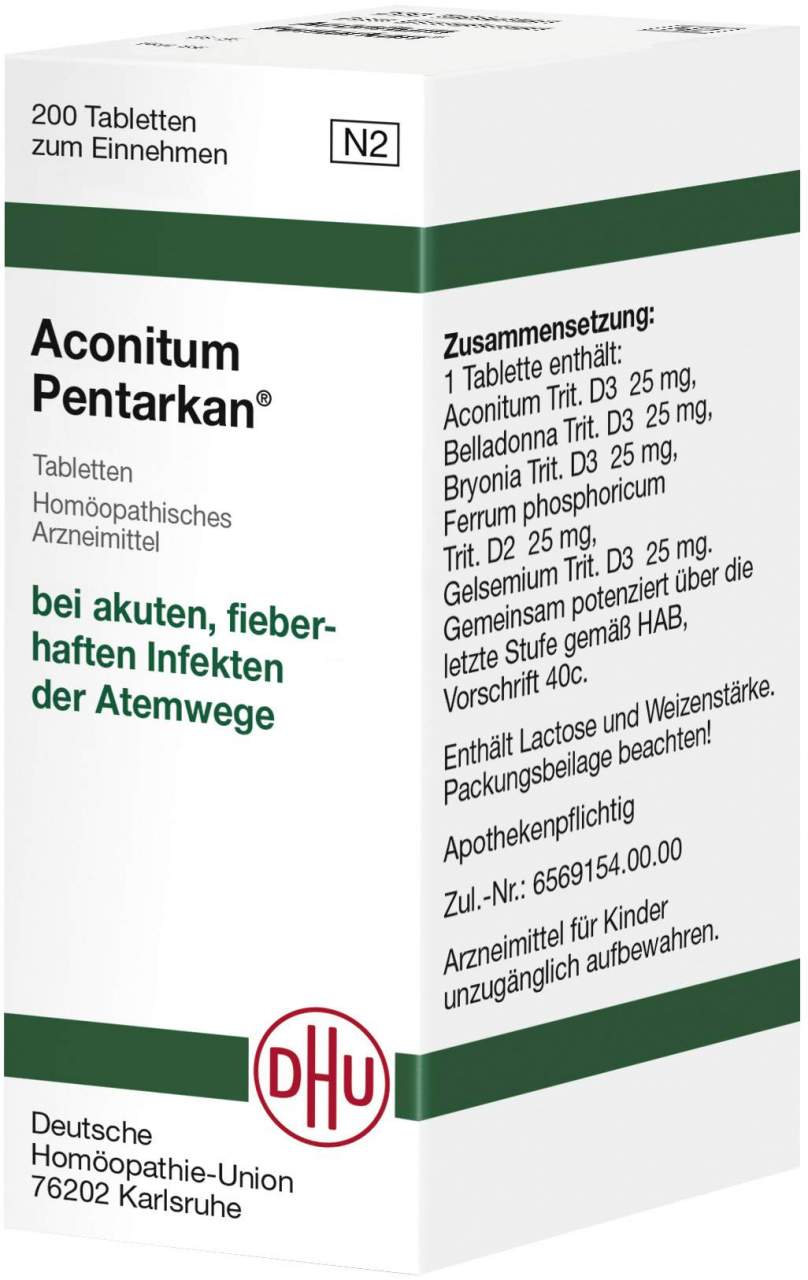 Dhu Aconitum Pentarkan 200 Tabletten