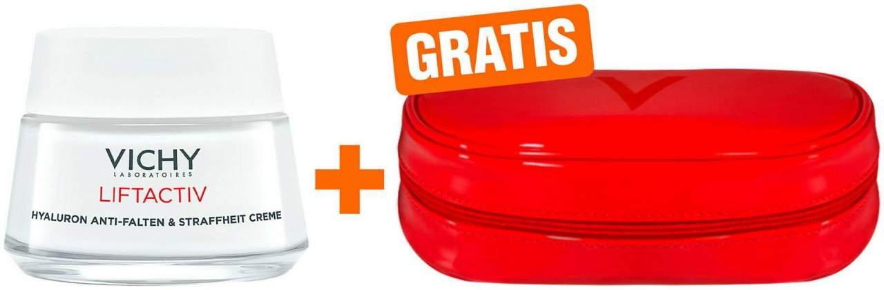 Vichy Liftactiv Hyaluron Anti-Falten & Straffheit normale Haut 50 ml Creme + gratis Kosmetiktasche 1 Stück