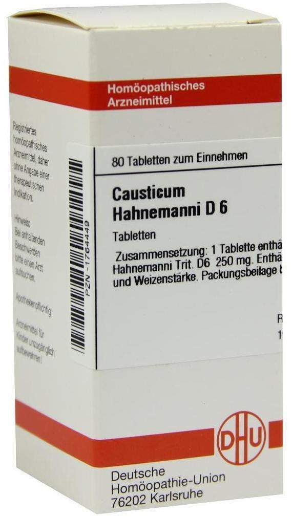 Dhu Causticum Hahnemanni D6 80 Tabletten