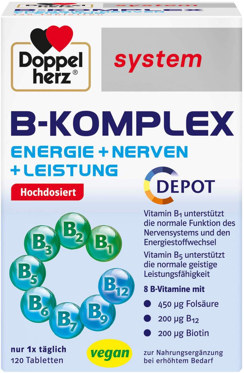 Doppelherz system B-Komplex 120 Tabletten