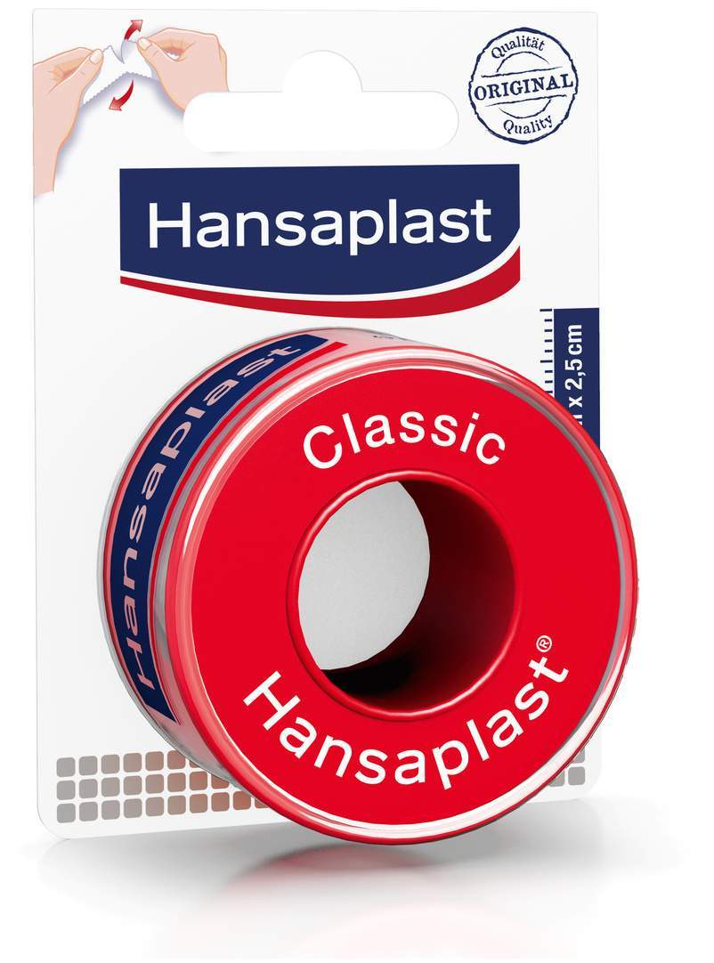 Hansaplast Fixierpflaster Classic 5 m x 2,5 cm 1 Rolle