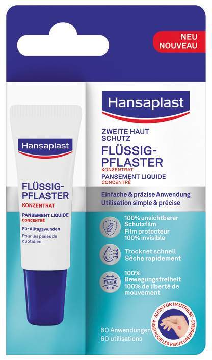 Hansaplast Zweite Haut Schutz Flüssig-Pflaster Konzentrat 10 ml