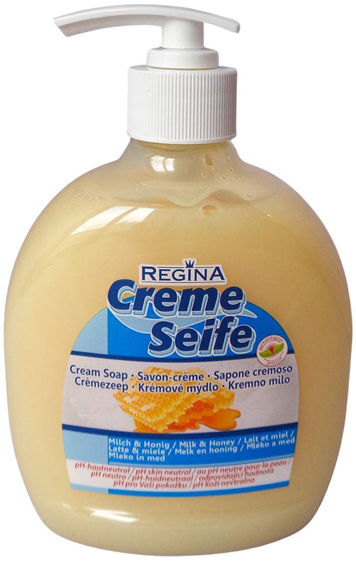 Creme Seife Milch & Honig im Spender Regina 500ml