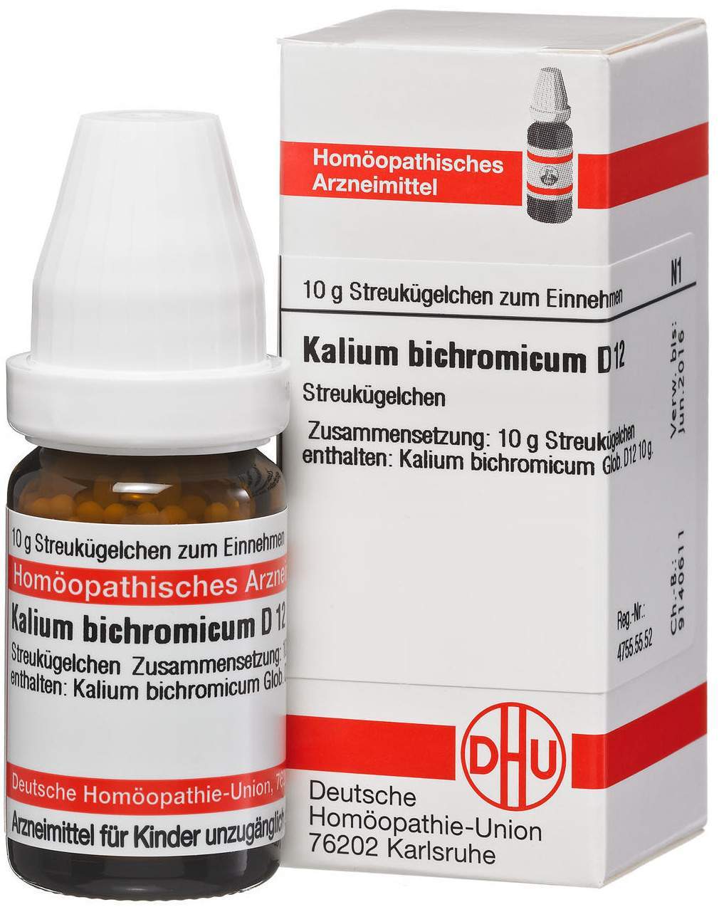 Kalium Bichromicum D12 Dhu 10 G Globuli
