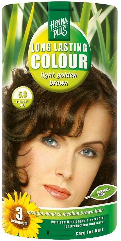 Hennaplus Long Lasting Light Golden Brown 5,3 - Natürliche Haarfarbe