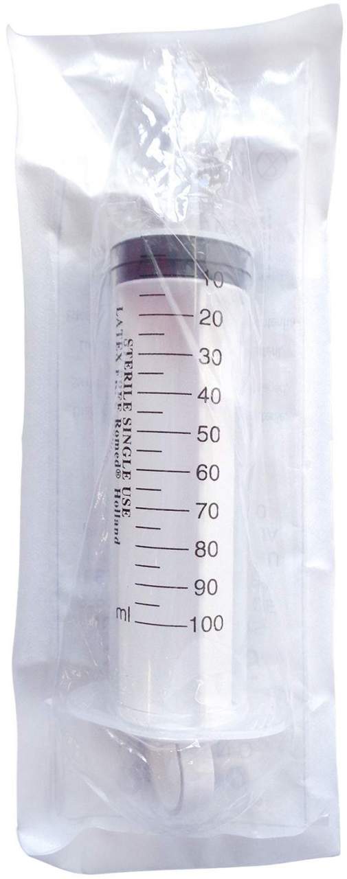 Einmalspritze 100 ml M.Adapter Luer-Ansatz