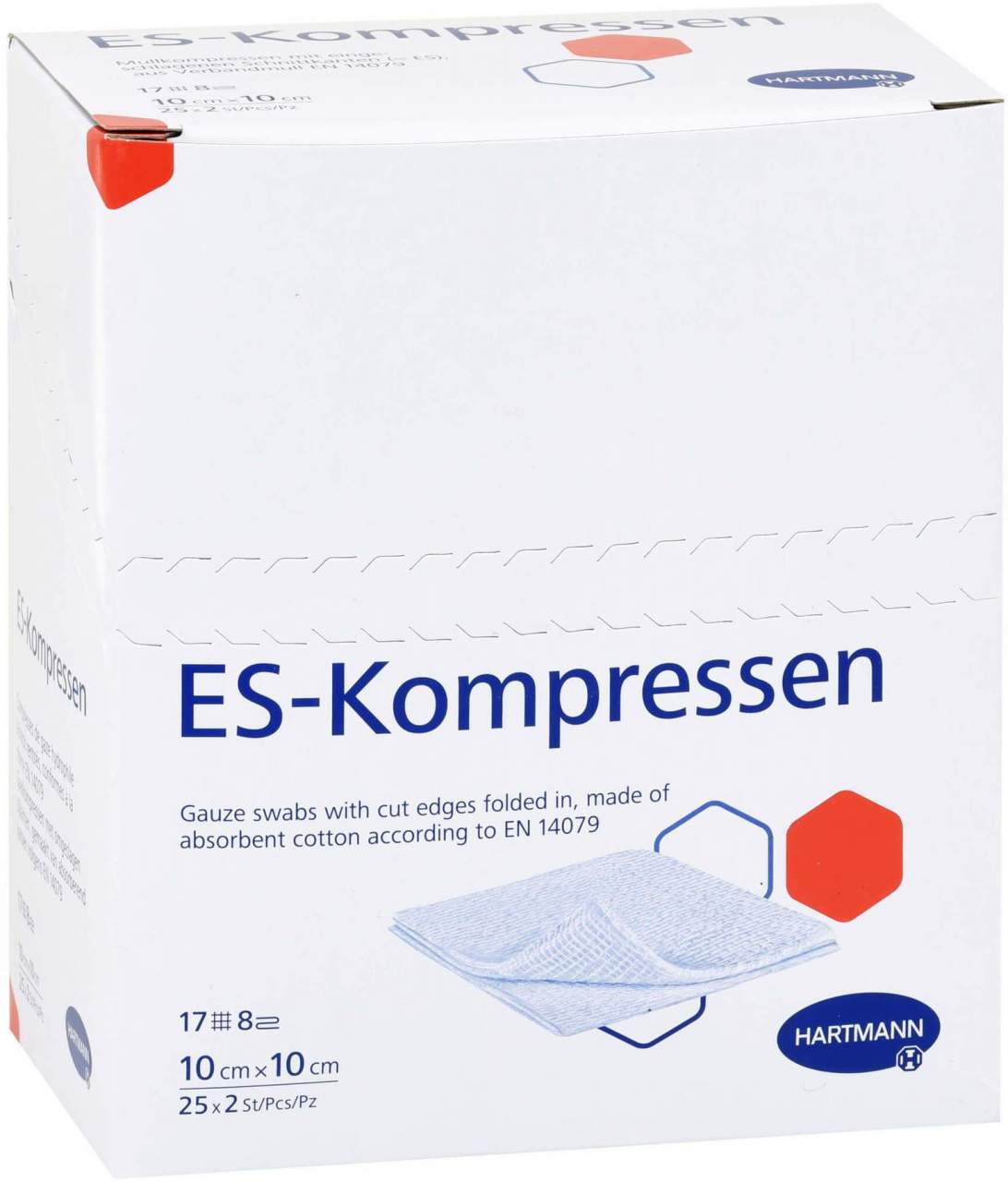 Es-Kompressen Steril 10 X 10 cm 8fach 25 X 2 Kompressen