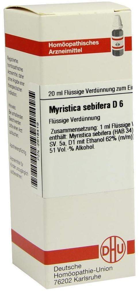Dhu Myristica Sebifera D6 20 ml Dilution