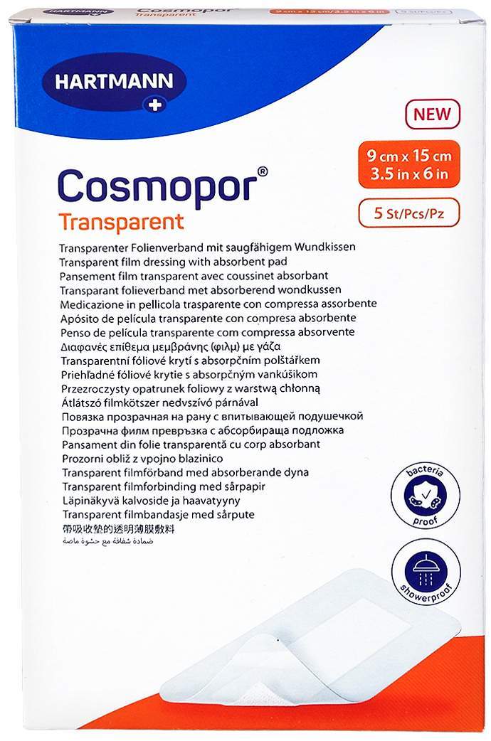 Cosmopor Transparent Folienverband 9x15 cm Steril