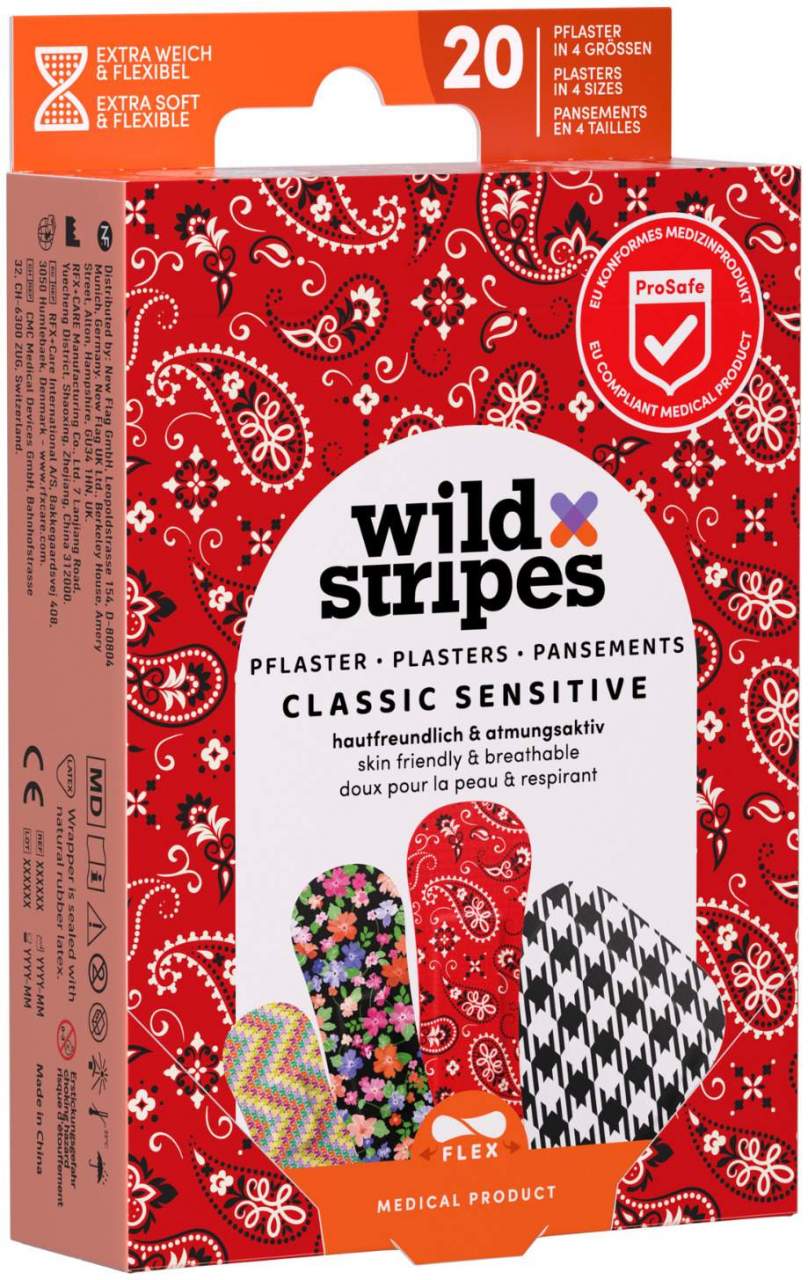 Wild Stripes Classic Sensitive Fashion Edition 20 Pflaster