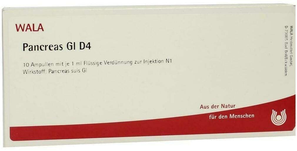 Wala Pancreas Gl D4 10 X 1 ml Ampullen