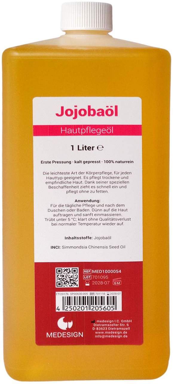 Jojoba Öl 100% Naturrein 1000 ml