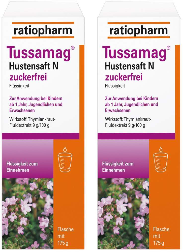 Tussamag Hustensaft N 2 x 175 g Saft zuckerfrei