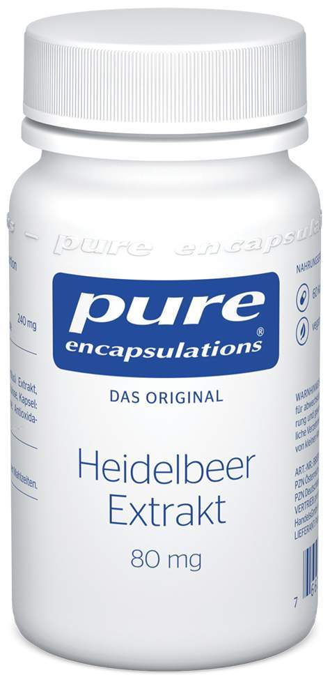 Pure Encapsulations Heidelbeer Extrakt 80 mg 60 Kapseln