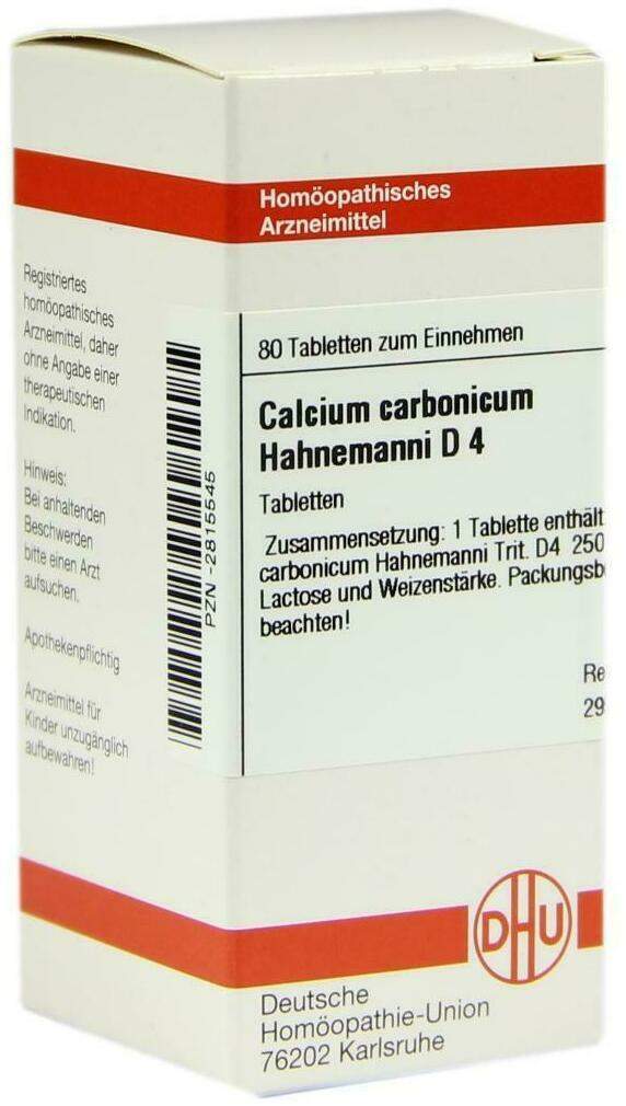 Dhu Calcium Carbonicum Hahnemanni D4 80 Tabletten