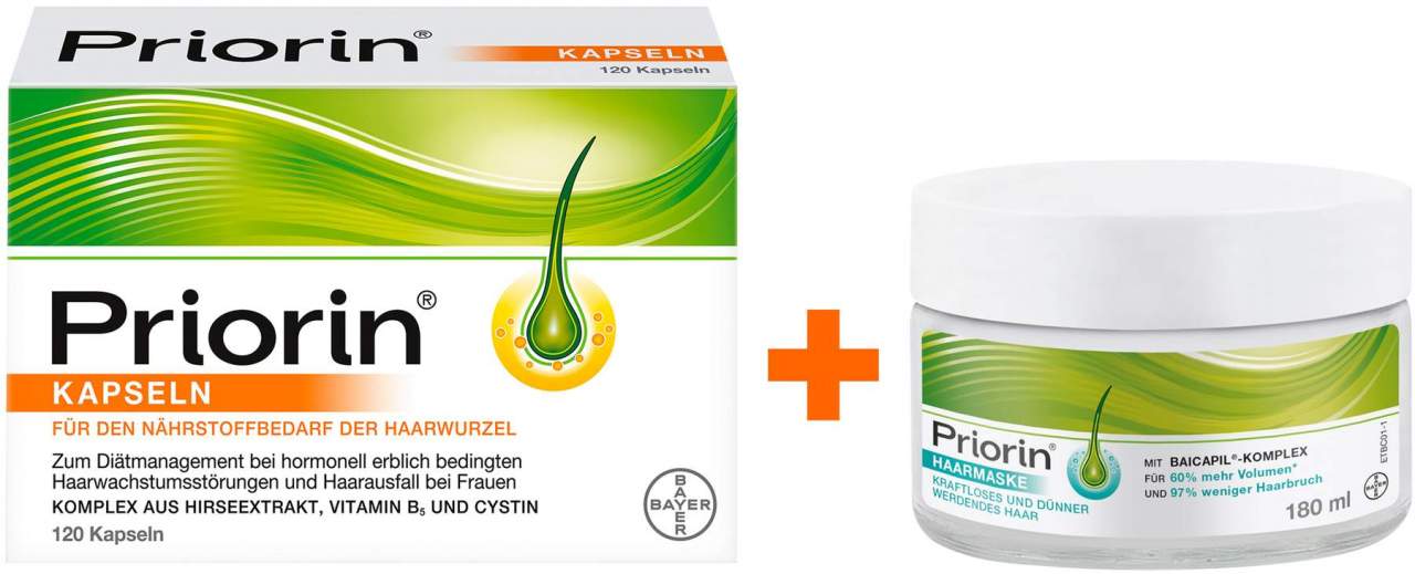 Priorin 270 Kapseln + Priorin Haarmaske 180 ml