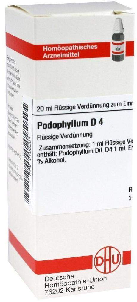 Dhu Podophyllum D4 Dilution 20 ml