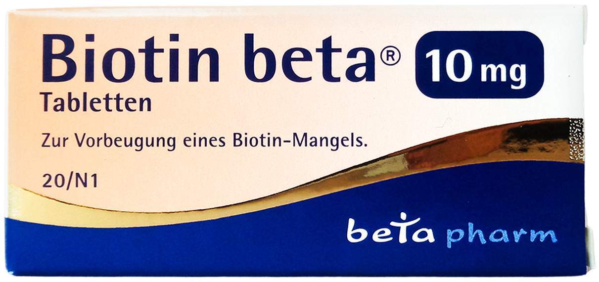 Biotin Beta 10 mg Tabletten 20 Stück
