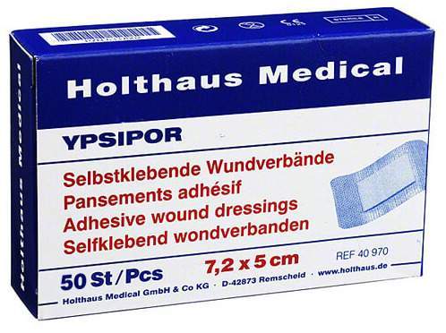 Wundverband Ypsipor Steril 7,2 X 5 cm 50 Stück