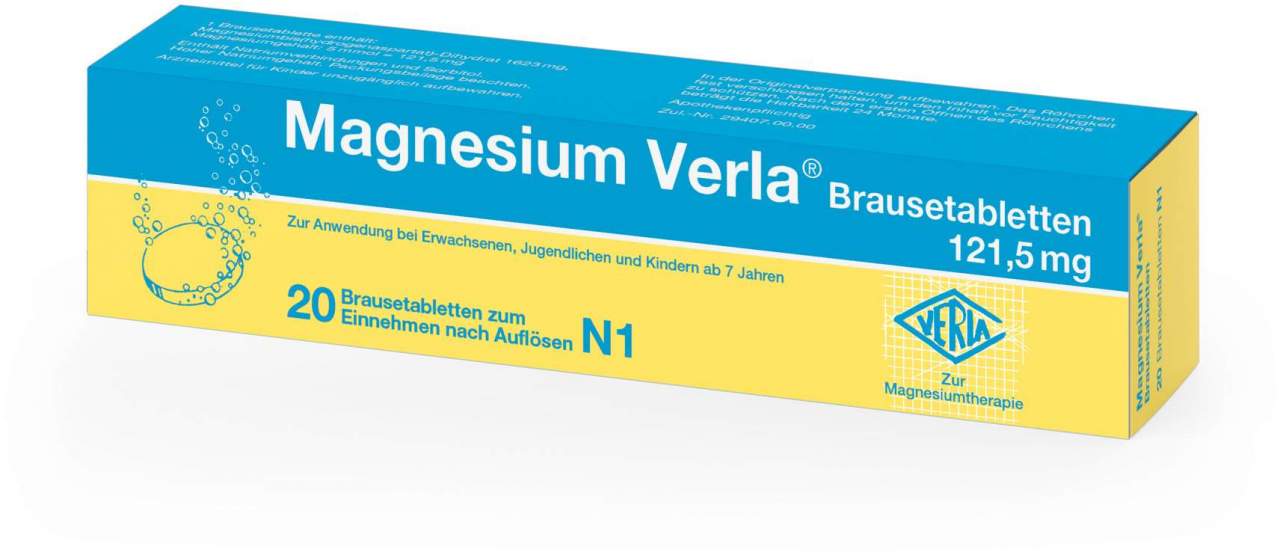 Magnesium Verla Brausetabletten 20 Stück
