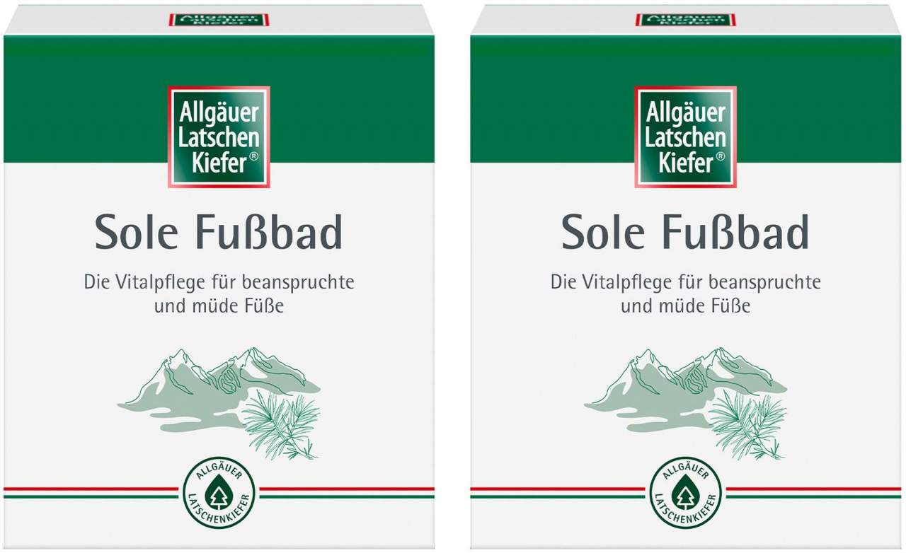 Allgäuer Latschenkiefer Sole Fußbad 2x 10 x 10 g Beutel