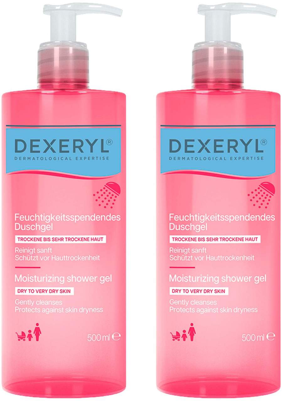 Dexeryl feuchtigkeitspendendes Duschgel 2 x 500 ml