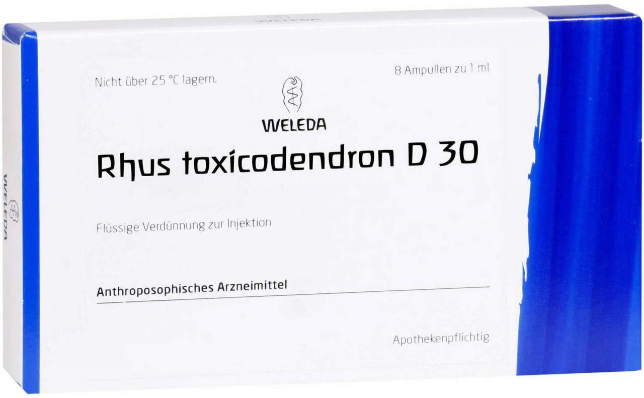 Weleda Rhus Toxicodendron D30 8 X 1 ml Ampullen