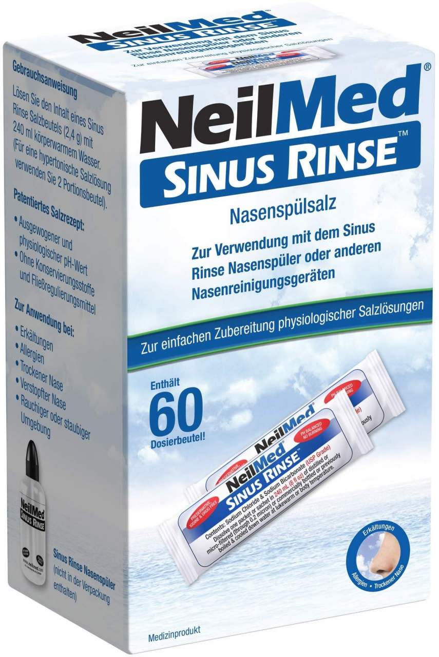 Neilmed Sinus Rinse Nasenspülsalz 60 X 2,4 G Dosierbeutel