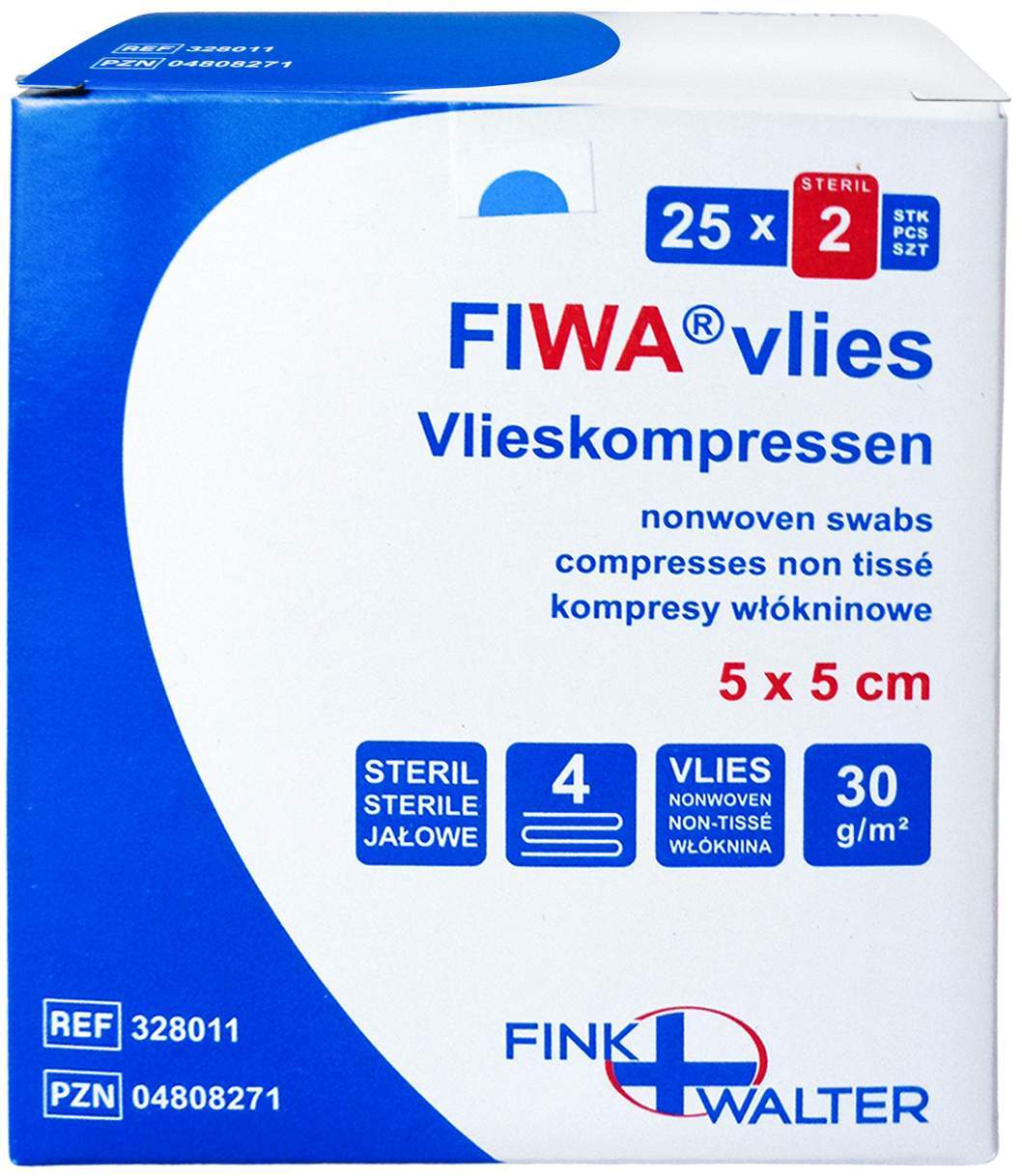 Vlieskompressen Steril 5x5 cm 4fach