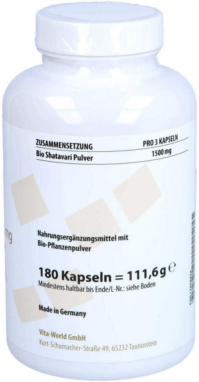 Shatavari 500 mg Bio 180 Kapseln