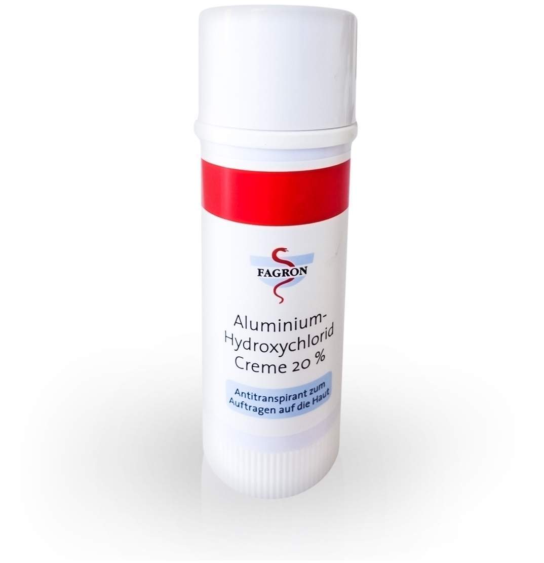 Aluminium Hydroxychlorid Creme 20% Fagron 50 ml Creme - Bei übermäßigem Schwitzen