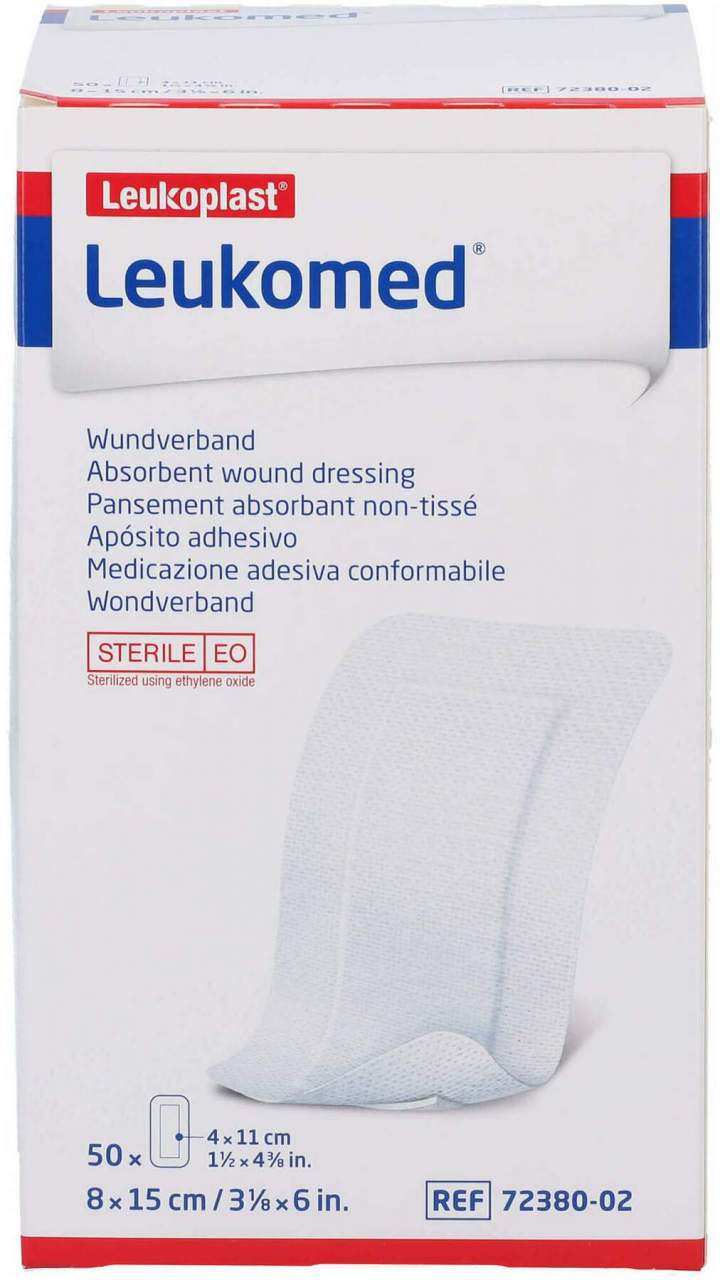 Leukomed Sterile Pflaster 8 X 15 cm 50 Stück