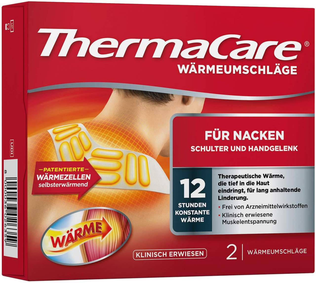 Thermacare Nacken-Schulter Auflagen zur Schmerzlinderung 2 Stück