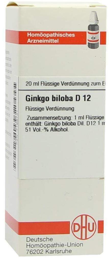 Dhu Ginkgo Biloba D12 20 ml Dilution