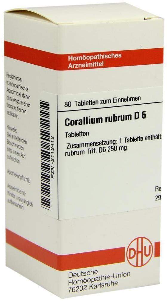 Dhu Corallium Rubrum D6 80 Tabletten