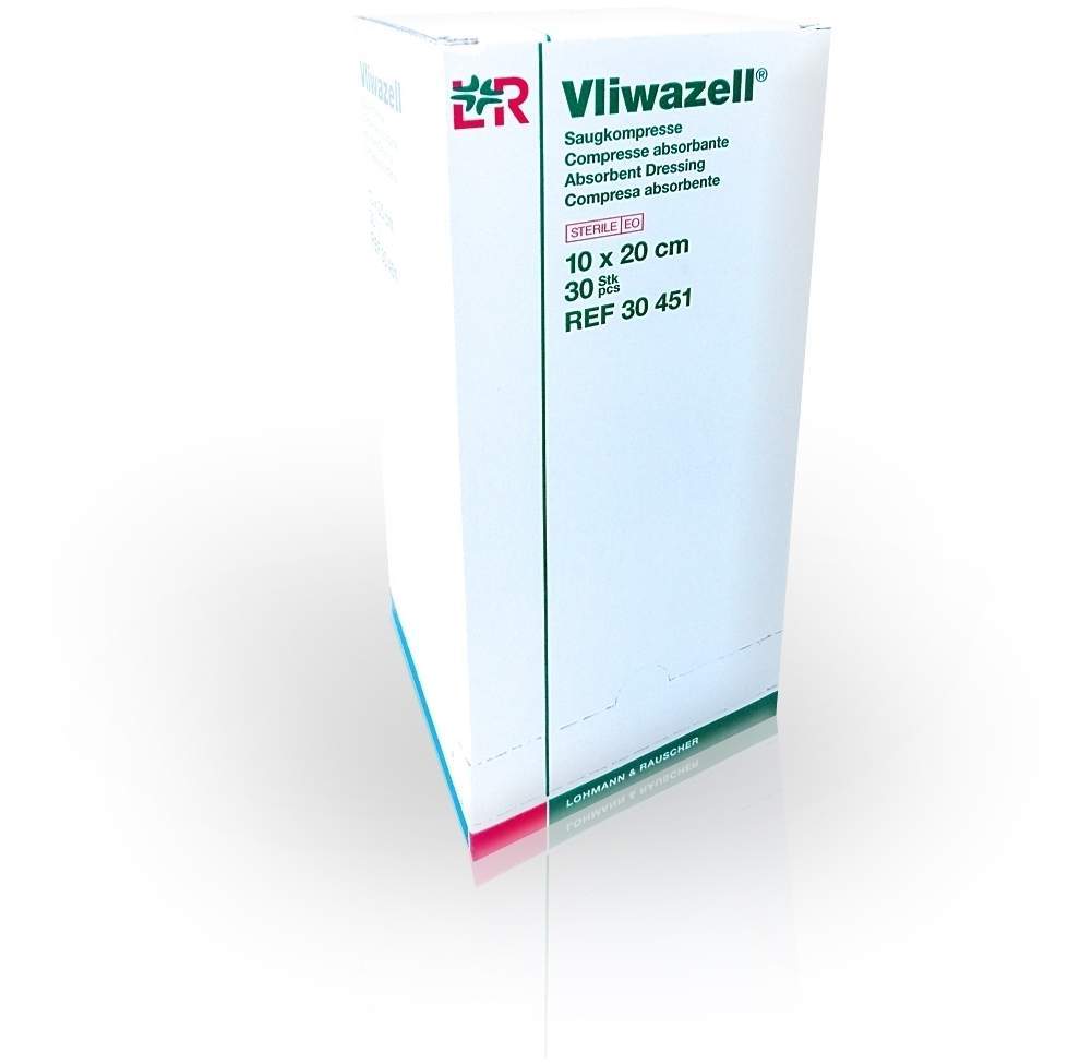 Vliwazell Kompressen 10x20cm Steril