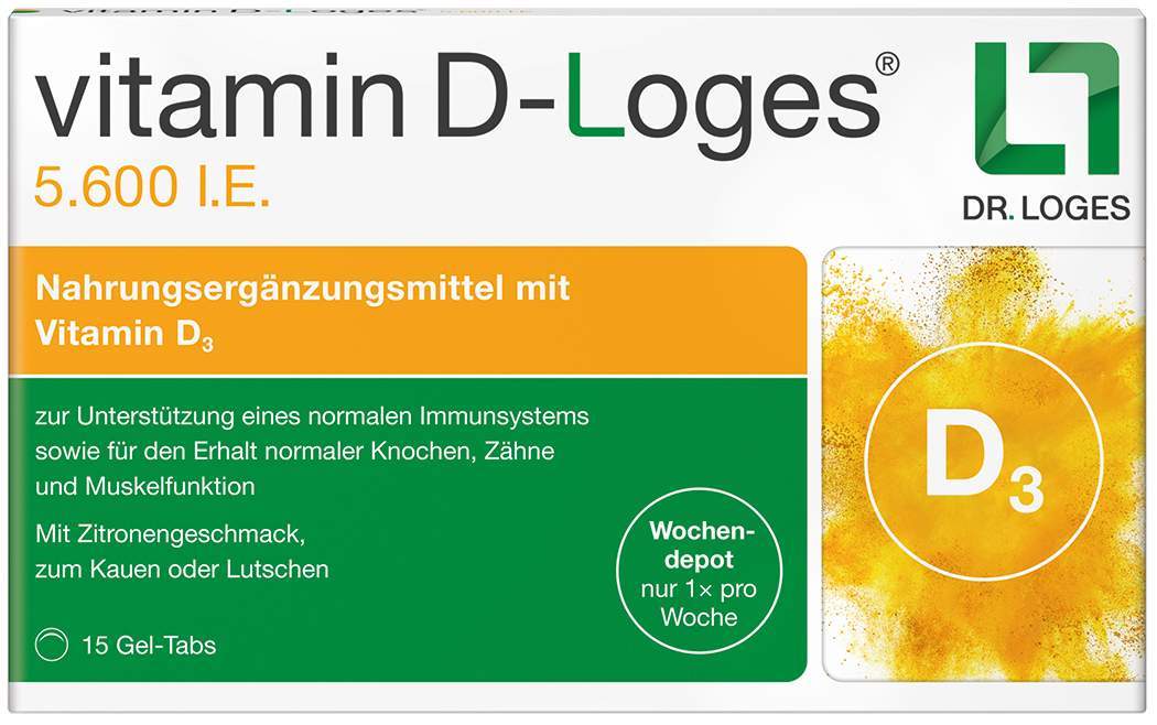 Vitamin D-Loges 5.600 I.E. 15 Kautabletten