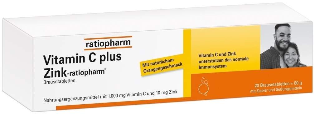 Vitamin C Plus Zink-Ratiopharm 20 Brausetabletten