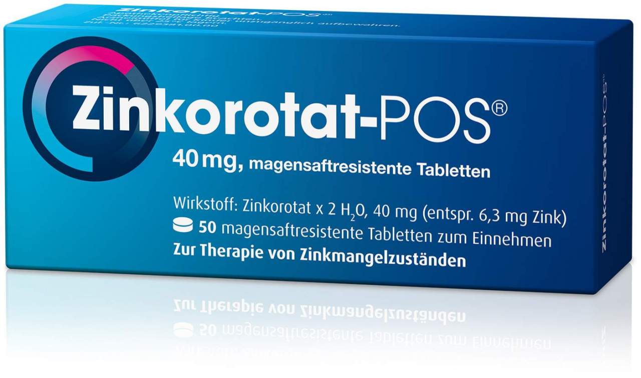 Zinkorotat POS 50 magensaftresistente Tabletten