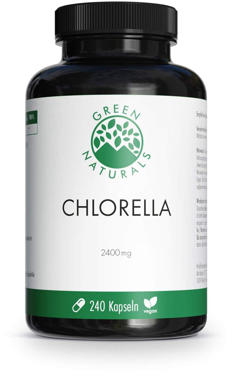Green Naturals Chlorella 2400 mg Vegan 240 Kapseln