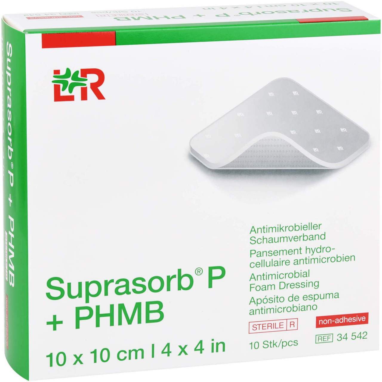 Suprasorb P+phmb Schaumverband 10 X 10 cm 10 Stück
