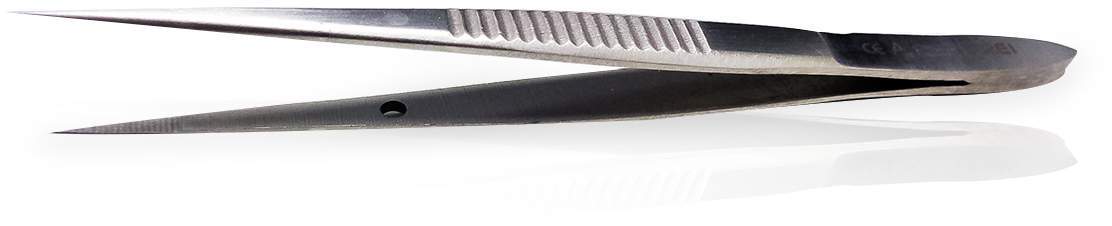 Pinzette Splitter Spitz 8 cm