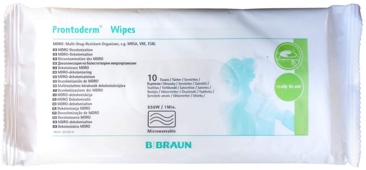 Prontoderm Wipes Einmalwascht.Mrsa Dekolonisierung