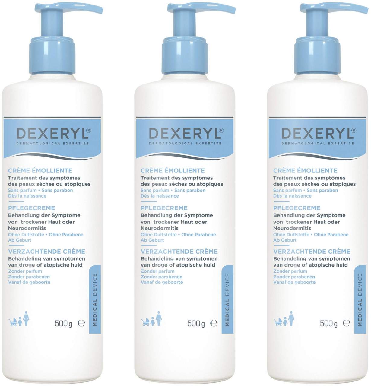 Dexeryl Creme 3 x 500g