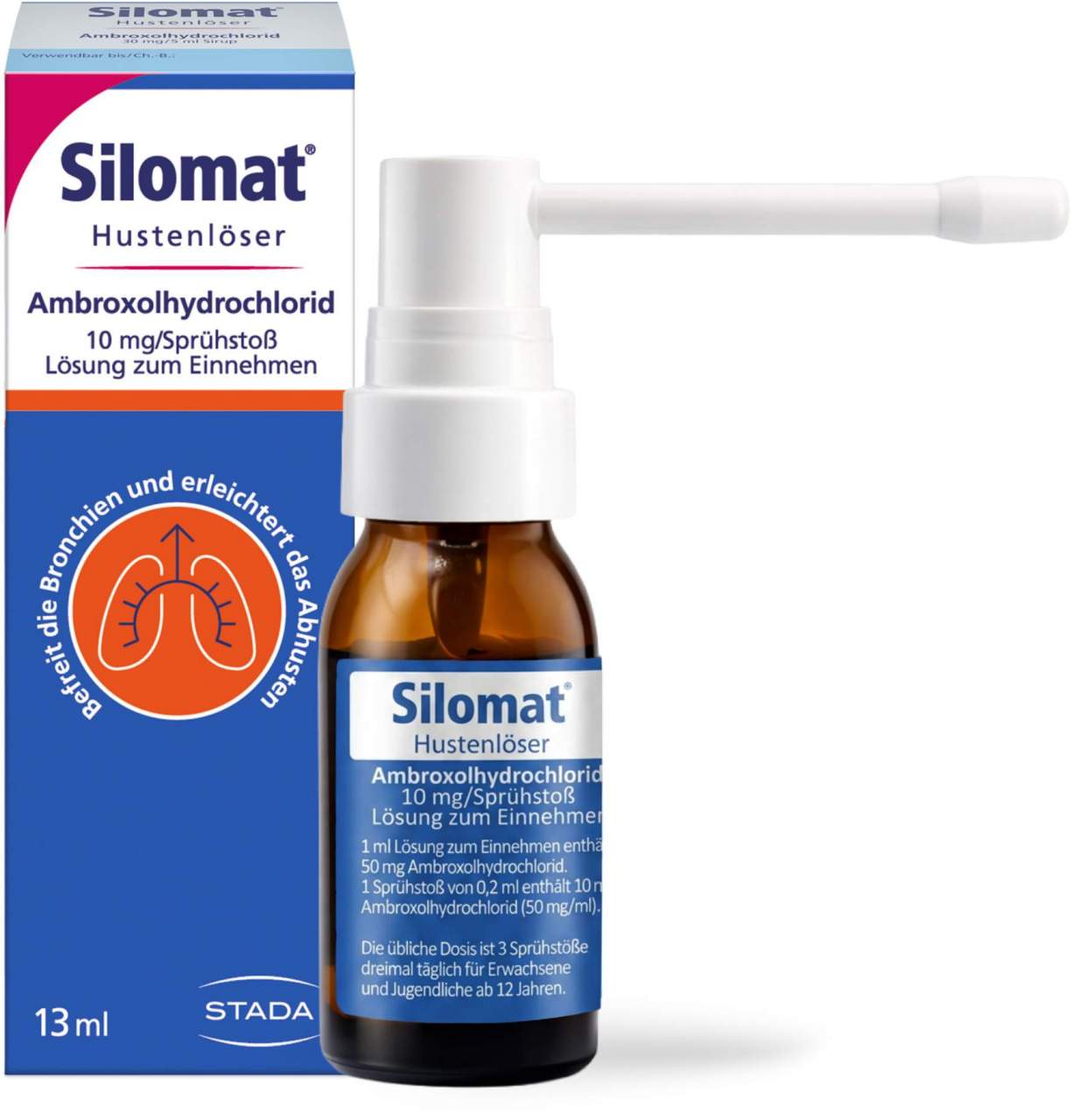 Silomat 10 mg Hustenlöser Spray mit Ambroxolhydrochlorid