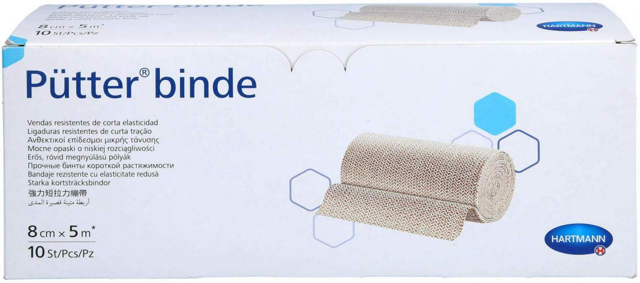 Pütter Binde 8 cm X 5 M 10 Stück