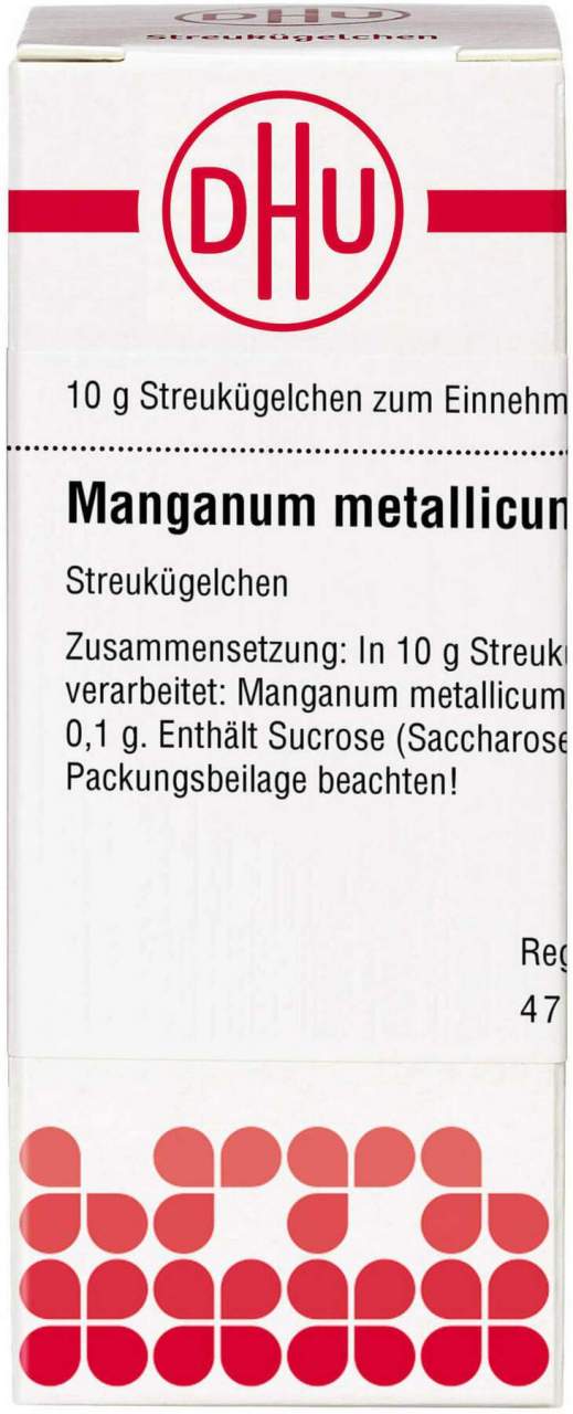 Dhu Manganum Metallicum D10 Globuli 10 G
