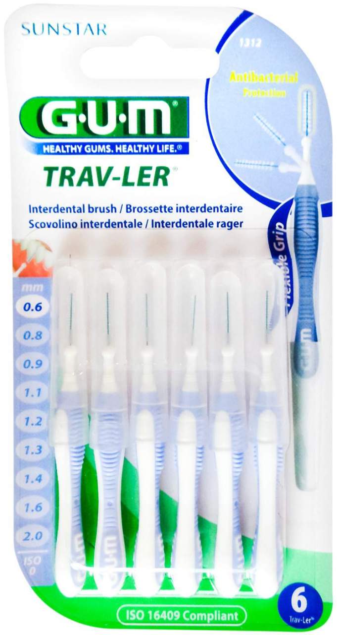 Gum Trav-Ler 0,6in Kerze Hellblau Interdentalbü